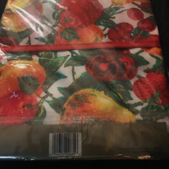 1996 Better Home Deluxe Printed Cotton Kitchen Apron Soft Vinyl Back Apron NWOT - Picture 11 of 11